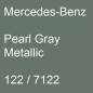 Preview: Mercedes-Benz, Pearl Gray Metallic, 122 / 7122.